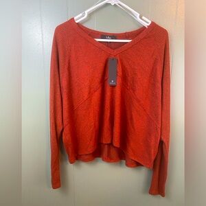 Lulus - Burnt Red/Black Sweater - NWT - S